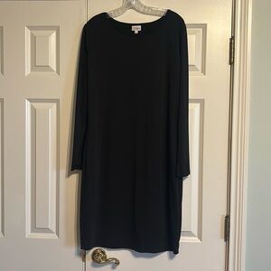 LulaRoe Debbie Dress 2XL NWOT. Solid black!
